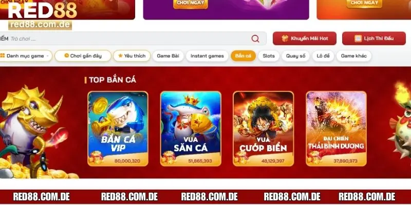 Chơi bắn cá tại RED88 có những tính năng vượt trội gì?