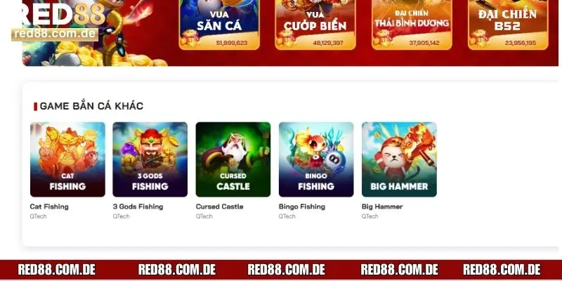 Top 5 game bắn cá đổi thưởng đặc sắc nhất RED88